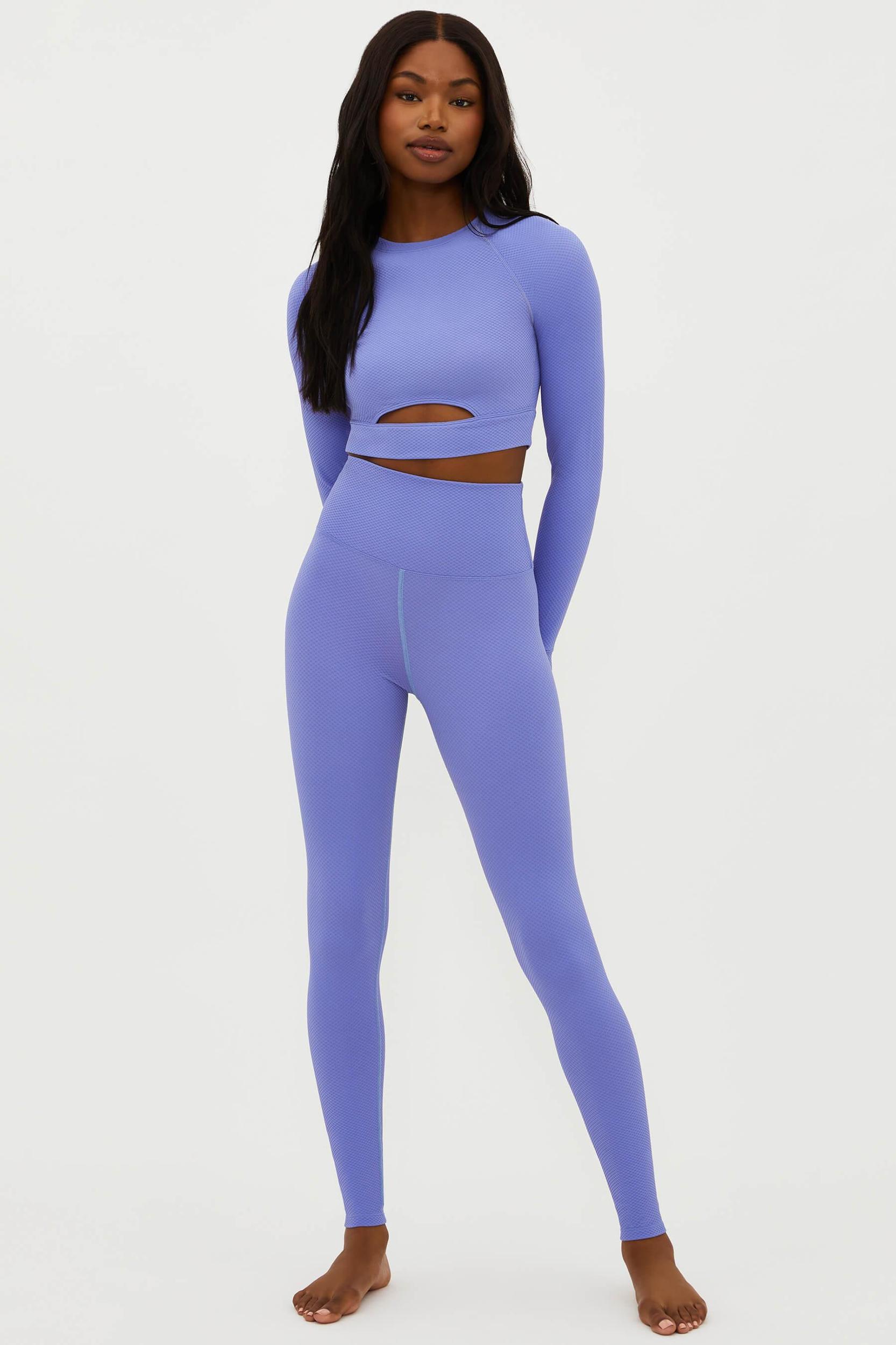 Piper Legging Periwinkle Waffle Product Image
