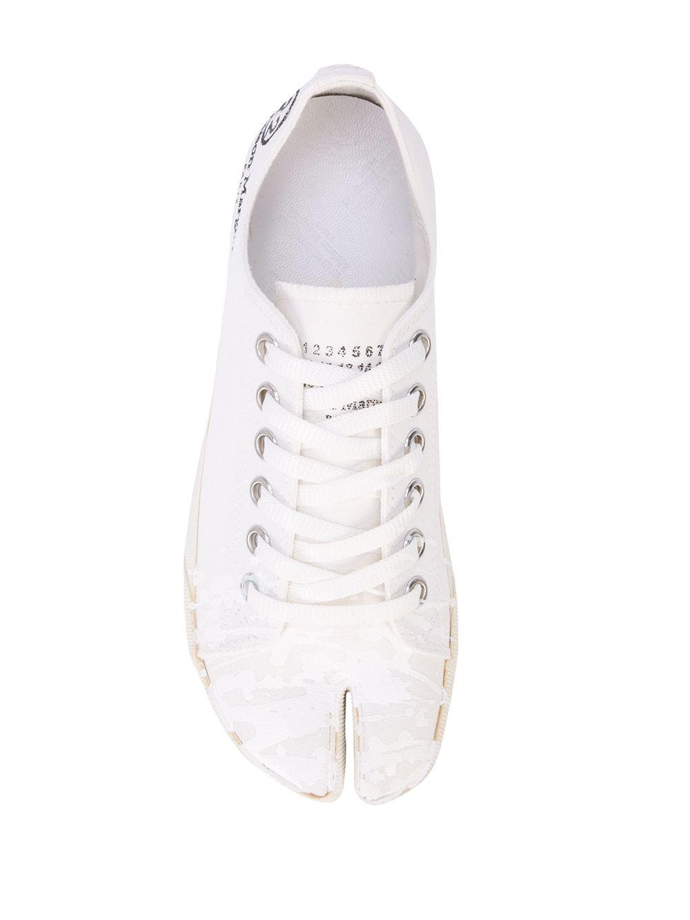 Tabi paint-splatter sneakers Product Image