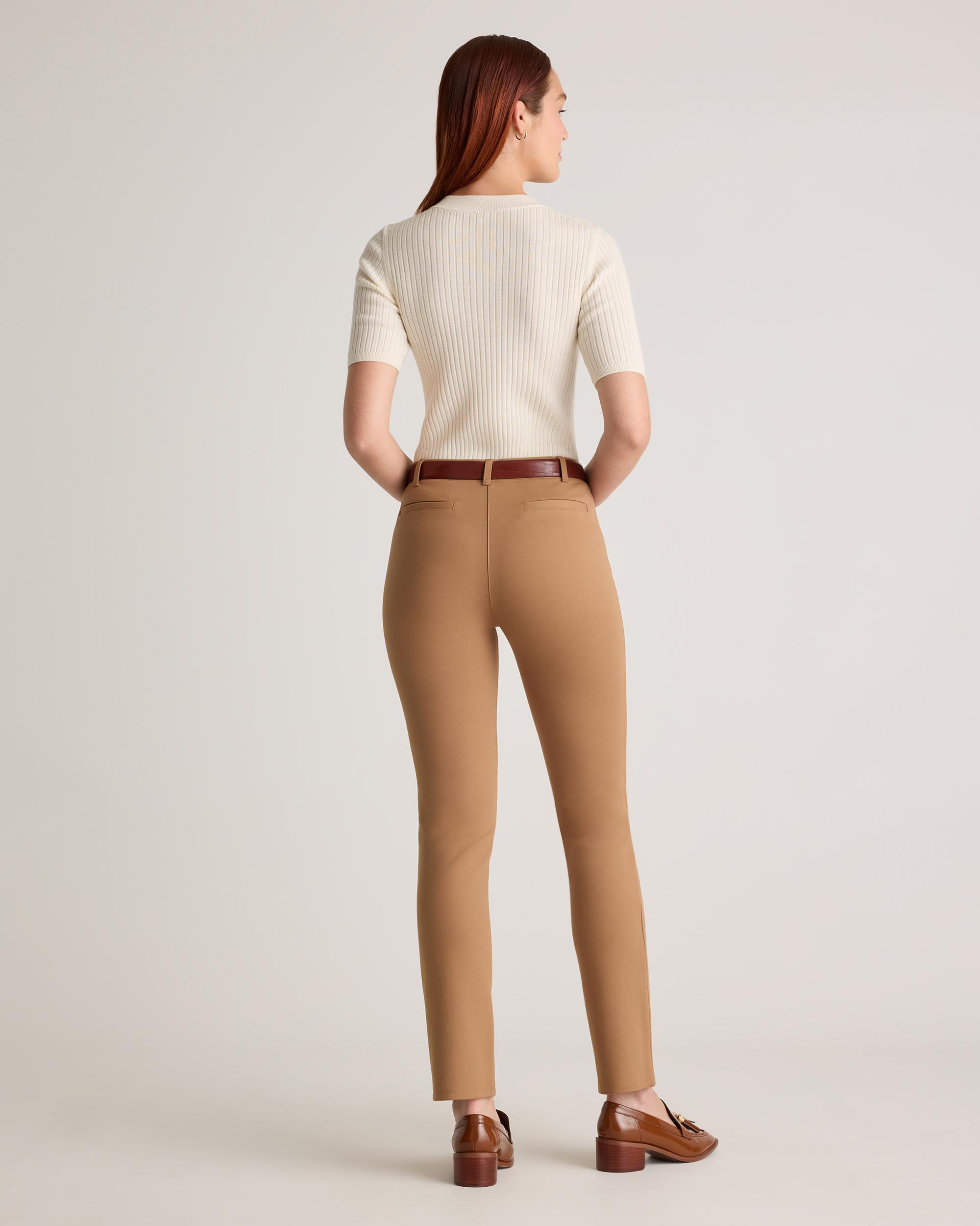 Quince | Women's Ultra-Stretch Ponte Straight Leg Pants Rayon Product Image