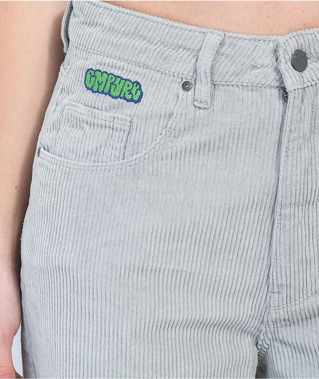 Empyre Tori Light Grey Corduroy Skate Pants Product Image