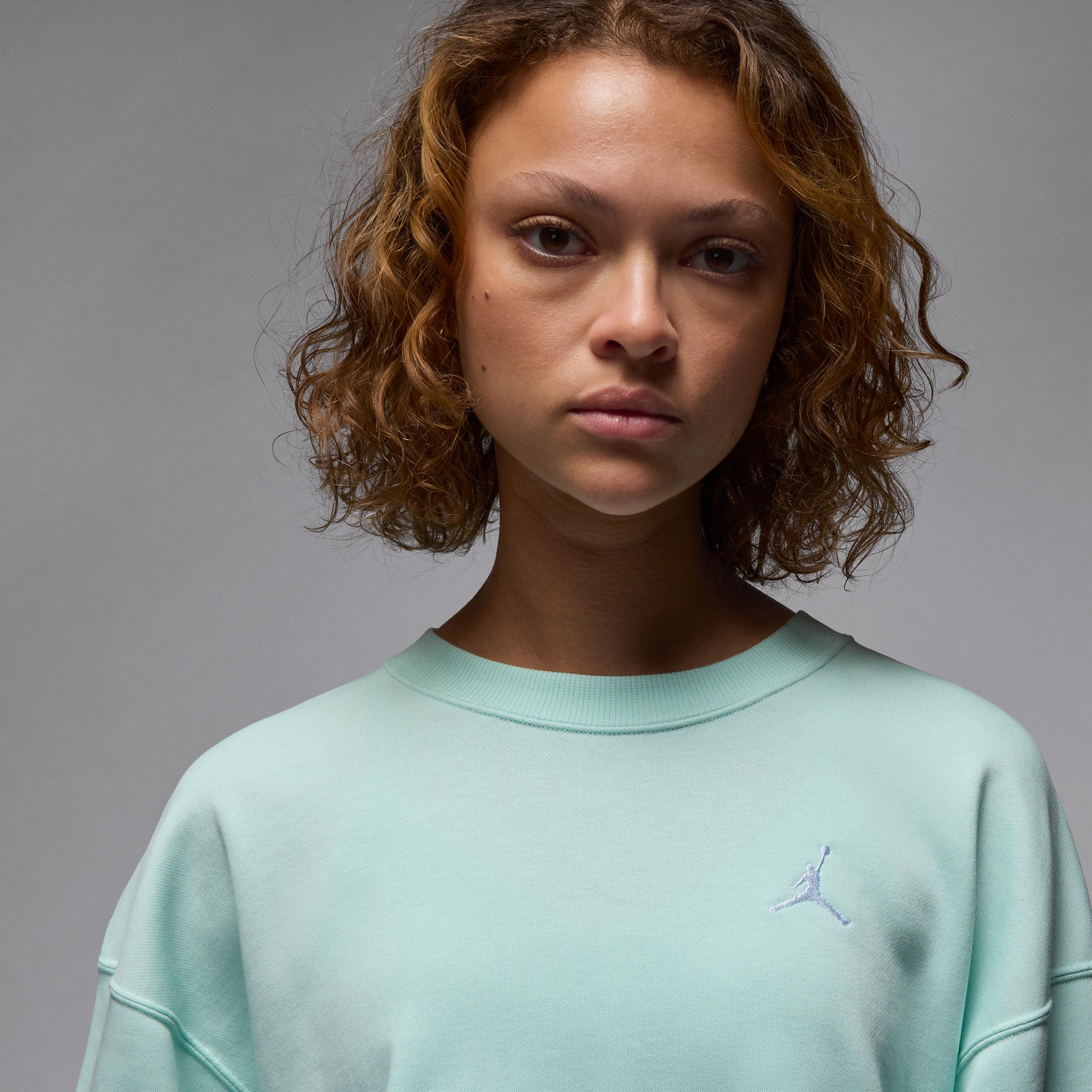 Womens Jordan Brooklyn Fleece French Terry Crew-Neck Sweatshirt | HJ1353-357 Product Image