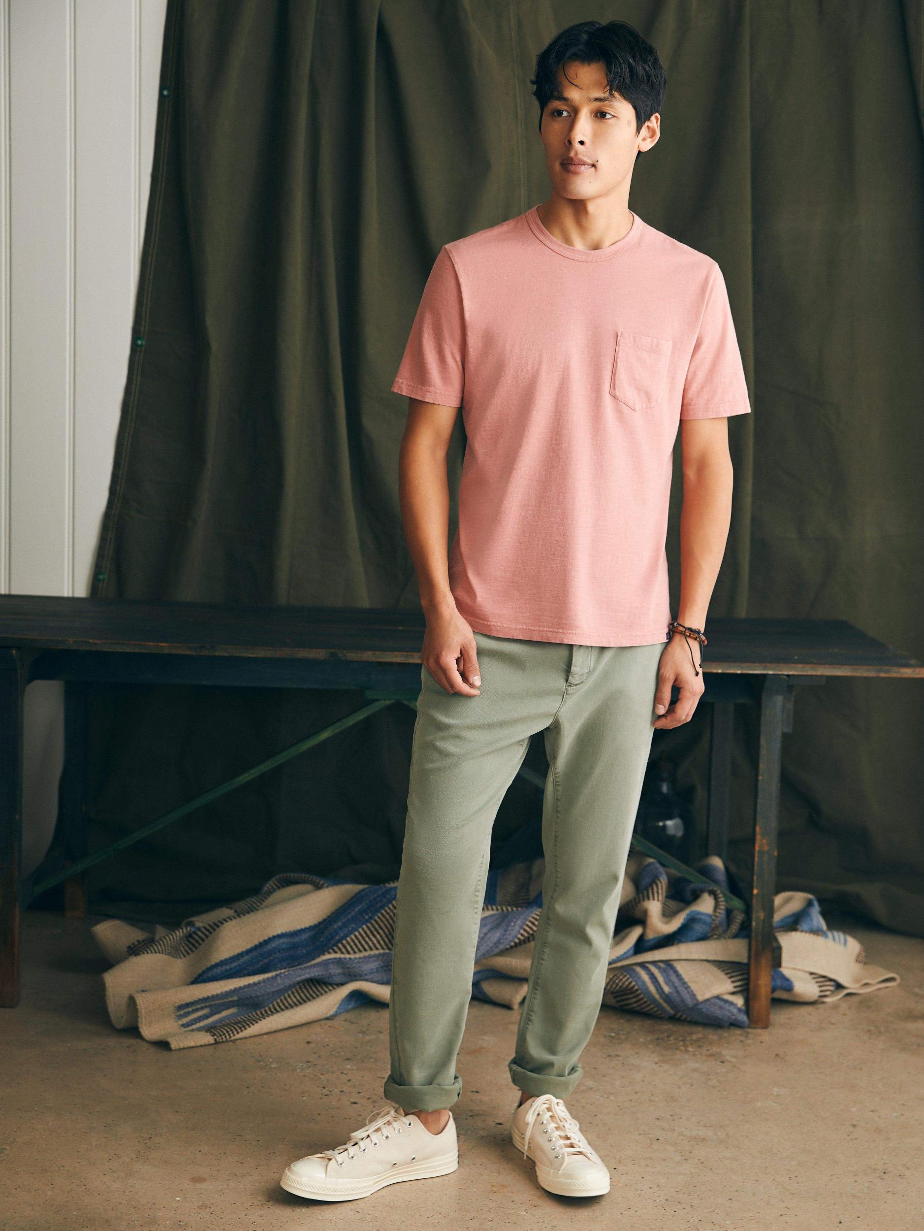 Sunwashed Pocket Tee - Faded Flag Male Product Image