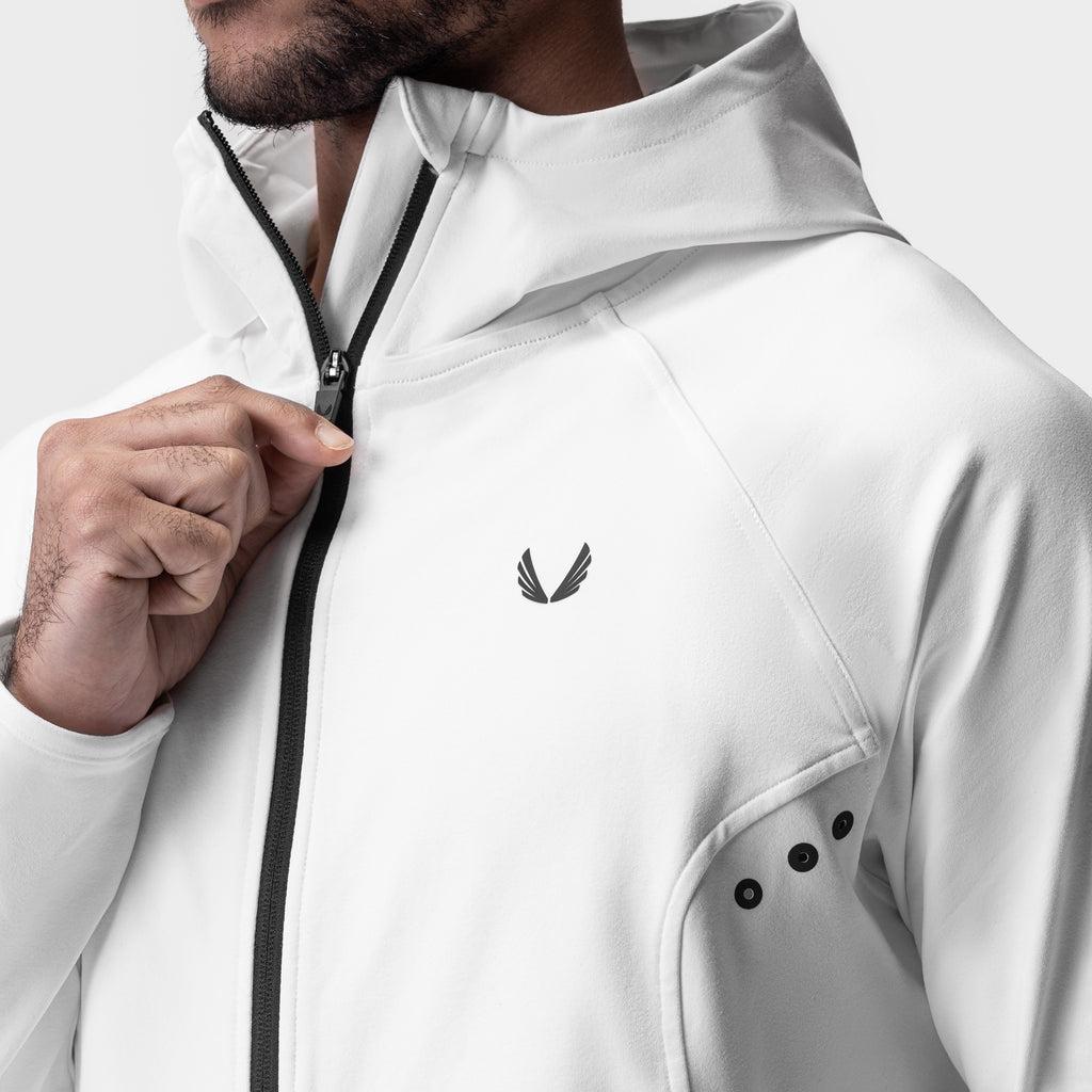 0943. Performance Fleece Zip Hoodie - White Product Image