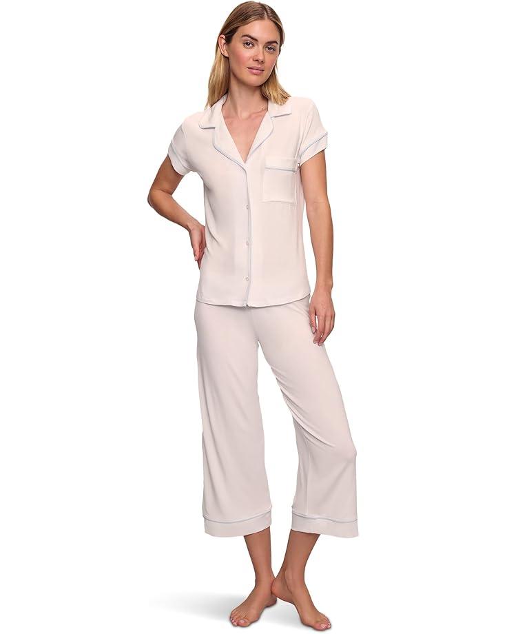 Gisele Printed Short Sleeve Crop Pajama Product Image