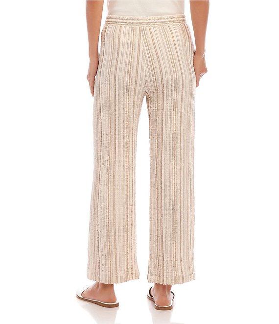 Karen Kane Twill Elastic Drawstring Wide Leg Pull-On Pants Product Image