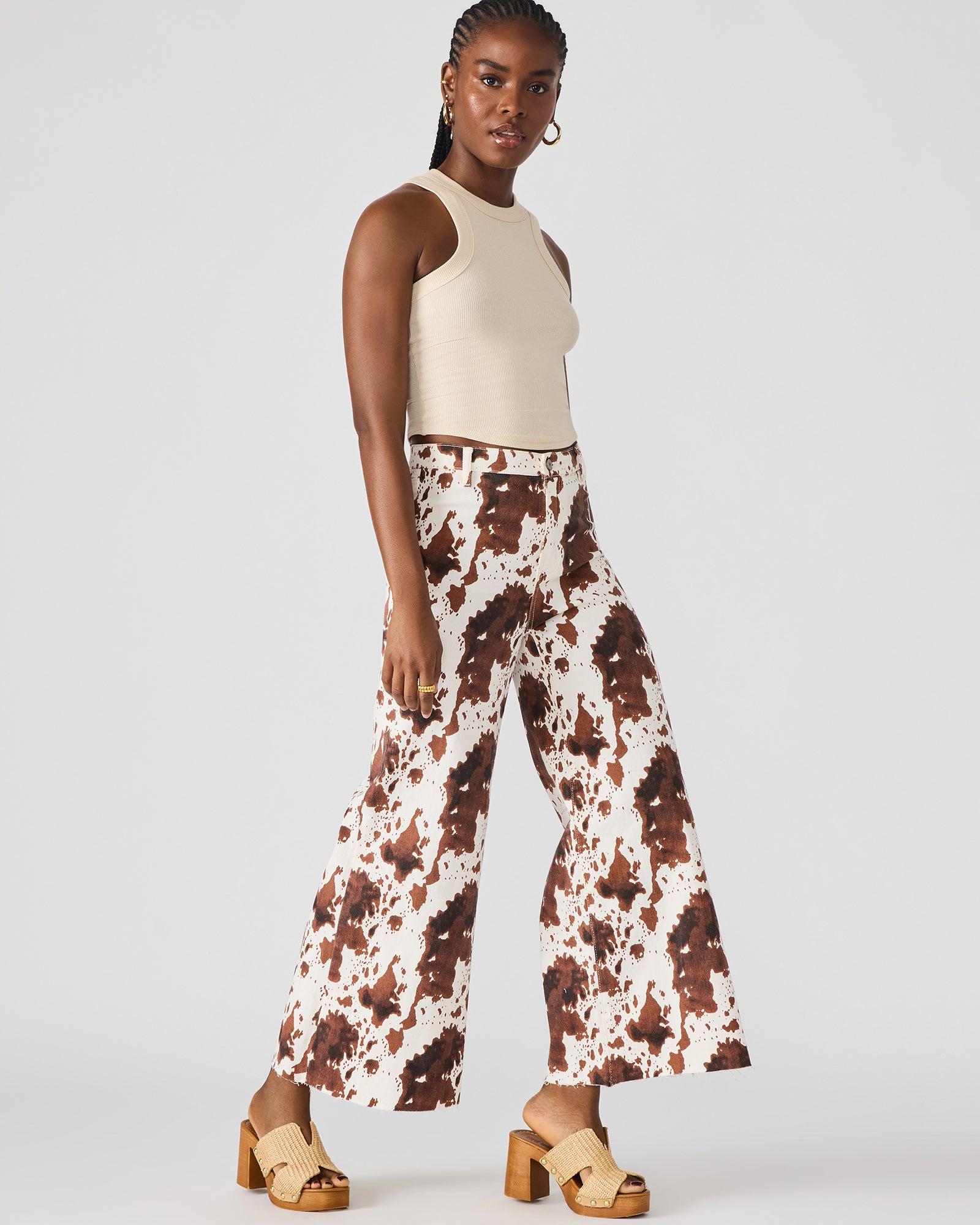 HARLI JEAN BROWN COW PRINT Female Product Image