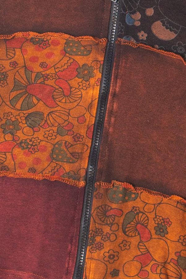 Mushroom Patchwork Hoodie Product Image