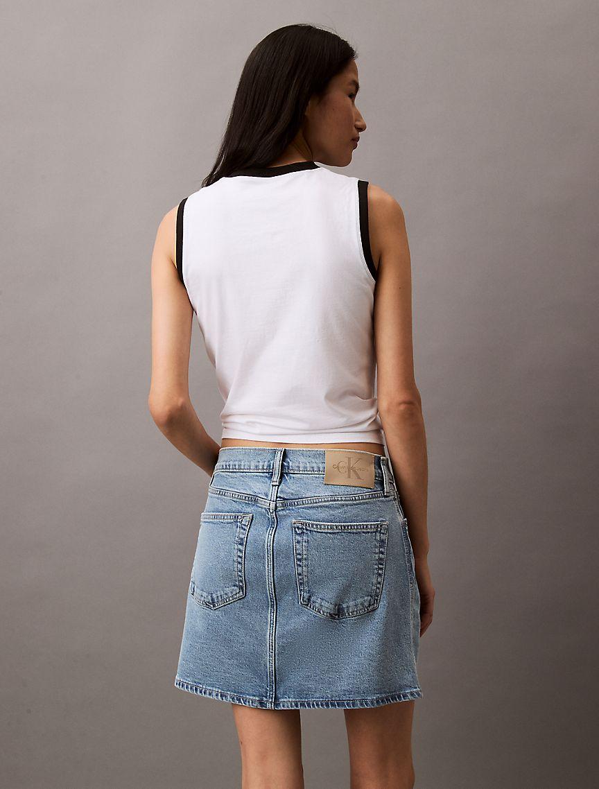 Denim Mini Skirt Product Image