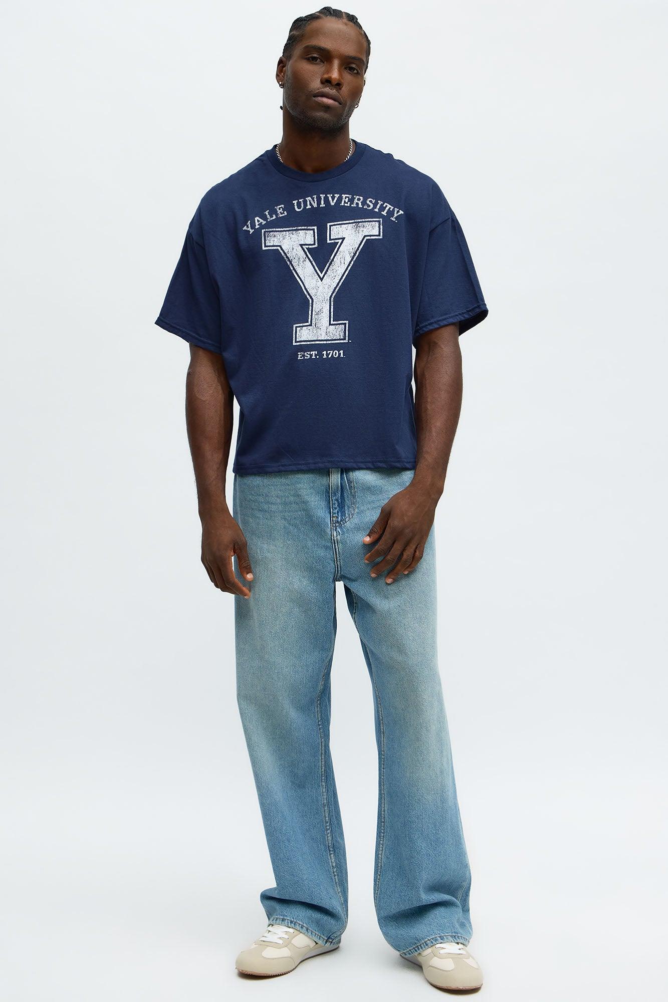 Yale University Oversized Short Sleeve Tee - Navy Product Image