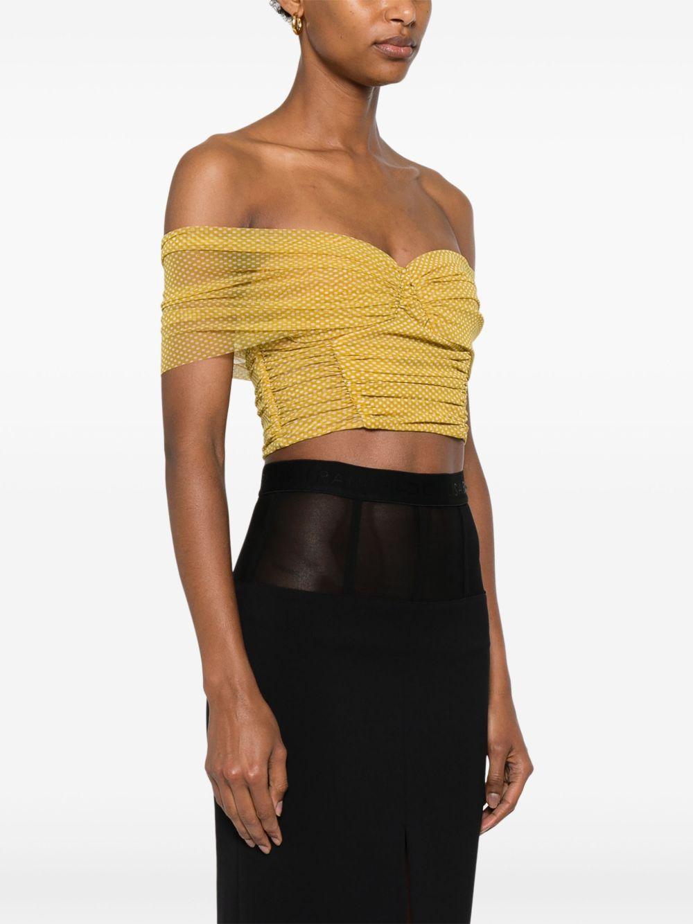 polka-dot tulle top Product Image