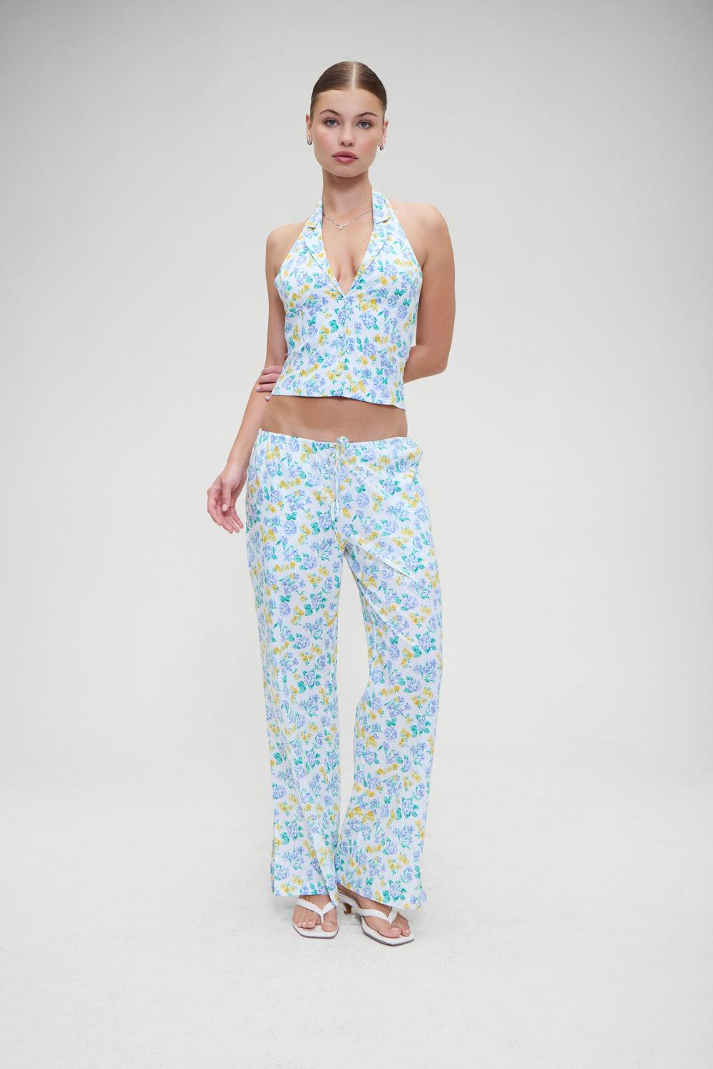 Daisy Low Rise Pant - Coastal Floral Product Image