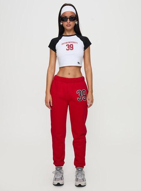 BU Sweatpants Red Product Image