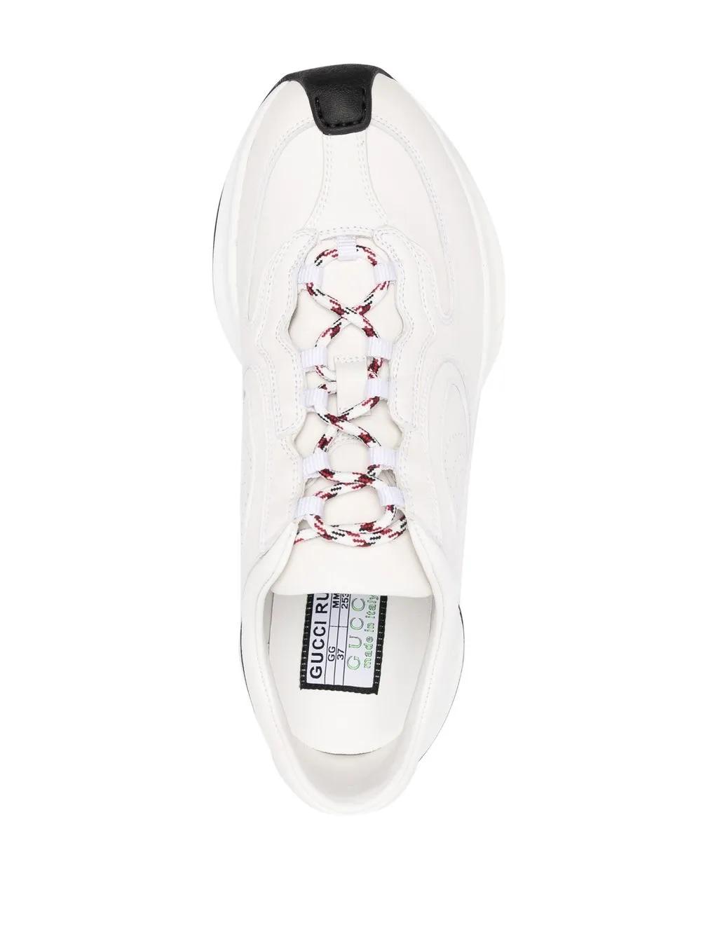 perforated-logo lace-up sneakers Product Image