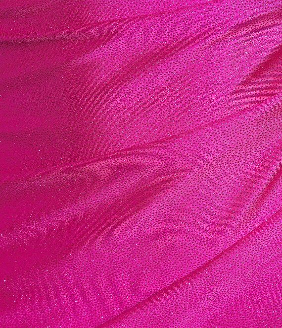 Honey and Rosie Glitter Knit Adjustable Spaghetti Strap Dress Product Image