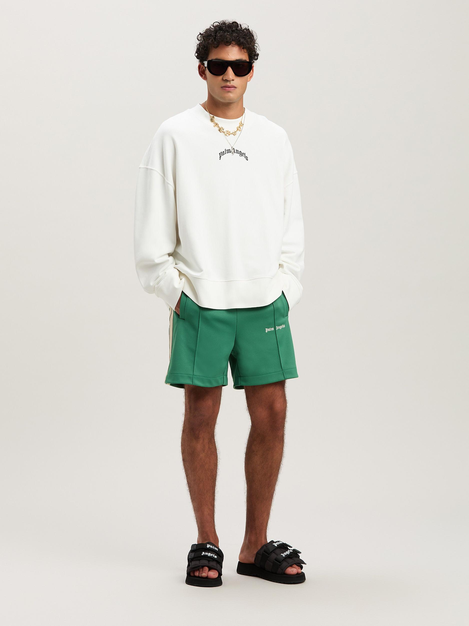 CLASSIC LOGO TRACK SHORTS FOREST GREEN - Product Image