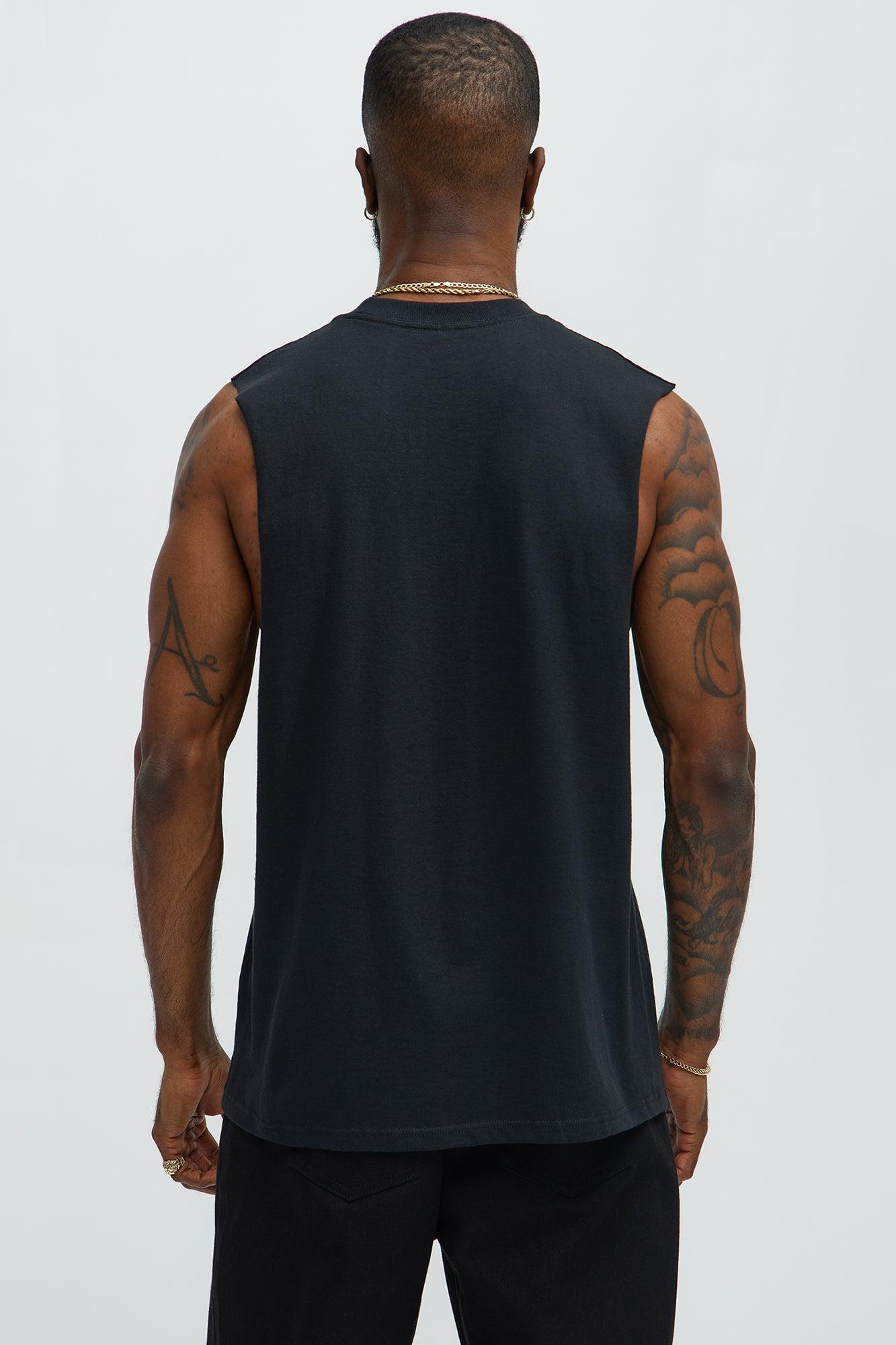 Saint Valley Crest Muscle Tee - Black Male Product Image