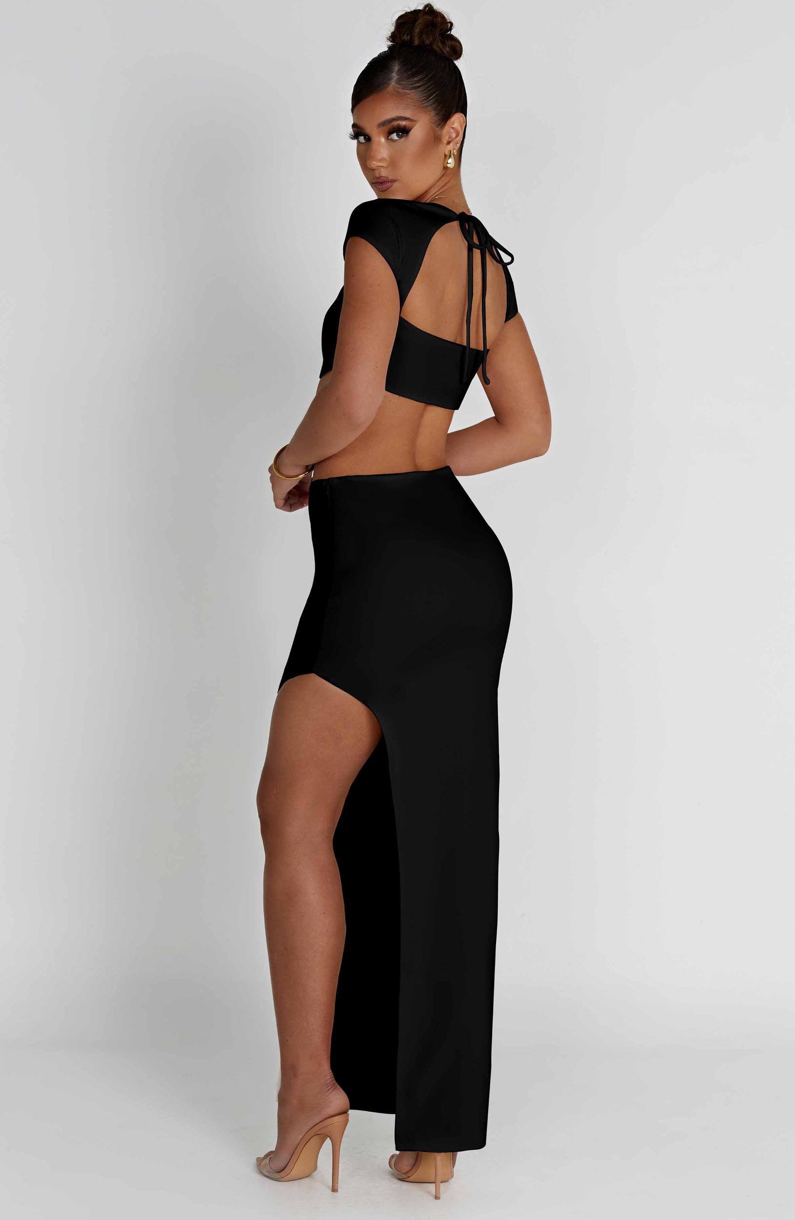 Adorn Maxi Skirt - Black Product Image