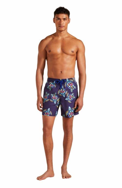 Vilebrequin Men's Vendôme Turtles Swim Trunks Product Image