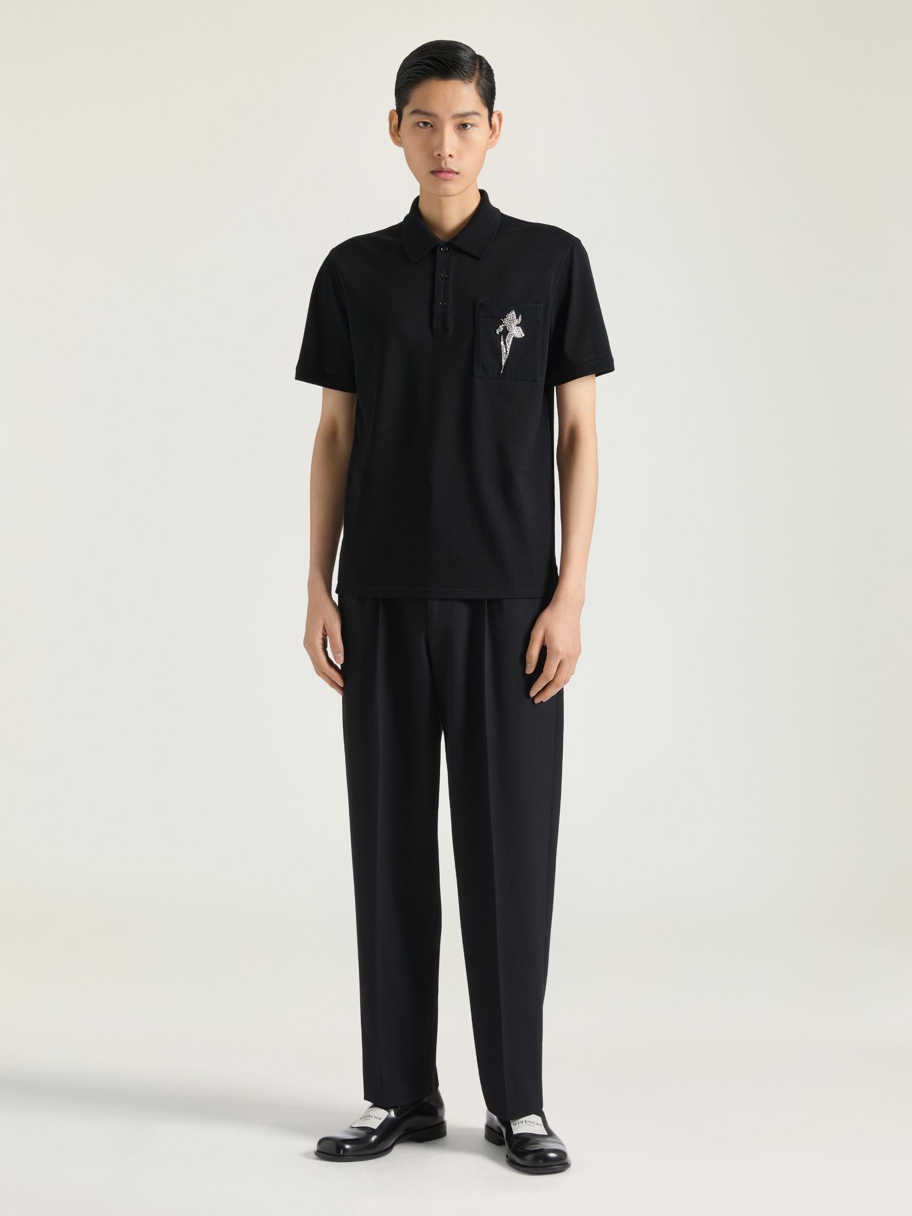 Tailored double pleat trousers in wool twill Product Image