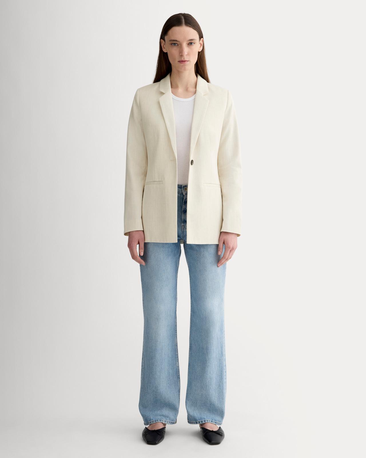 The Relaxed Blazer in Buttersmooth Product Image