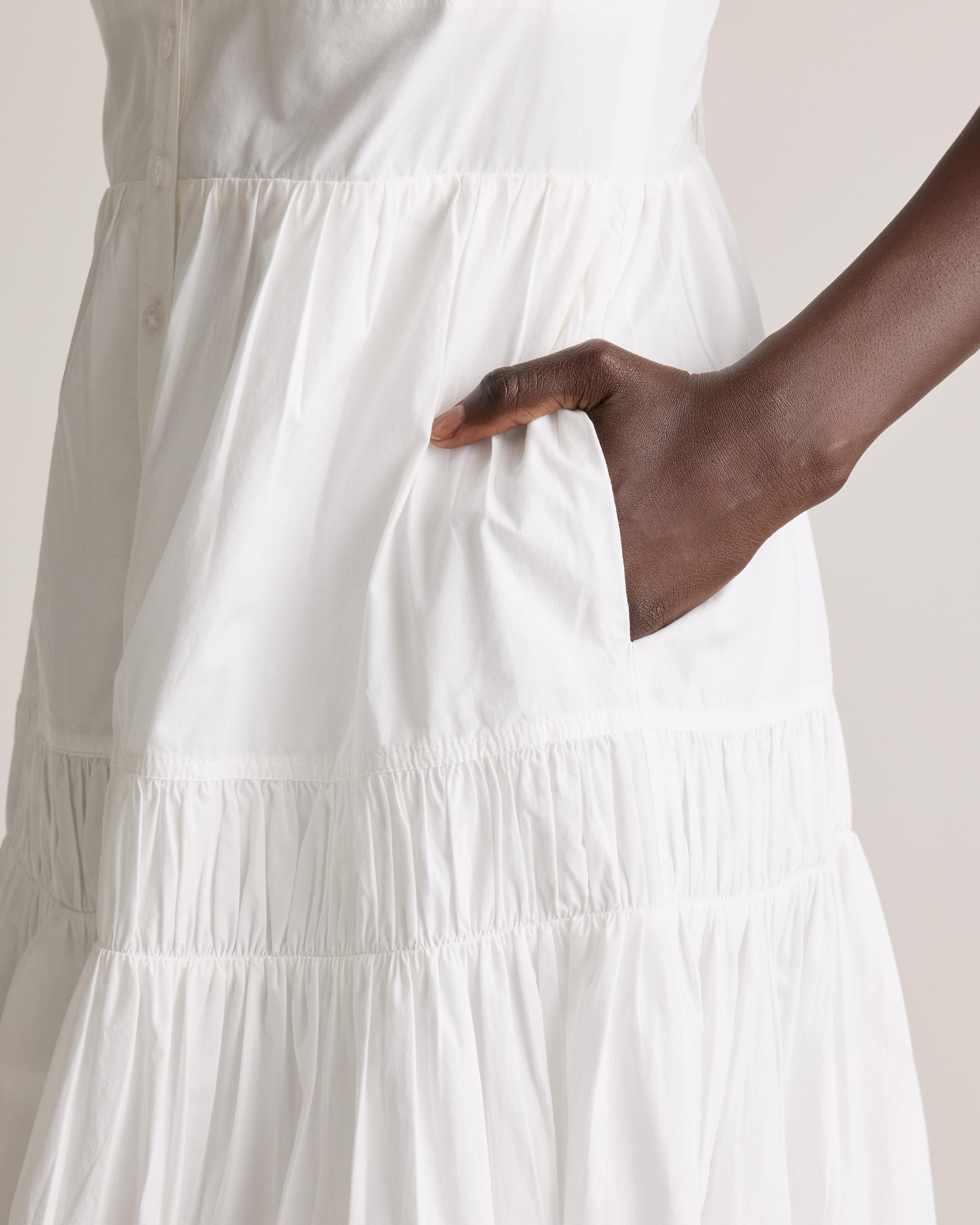 Quince | Women's Poplin Spaghetti Strap Maxi Dress Size XL, Organic Cotton Product Image