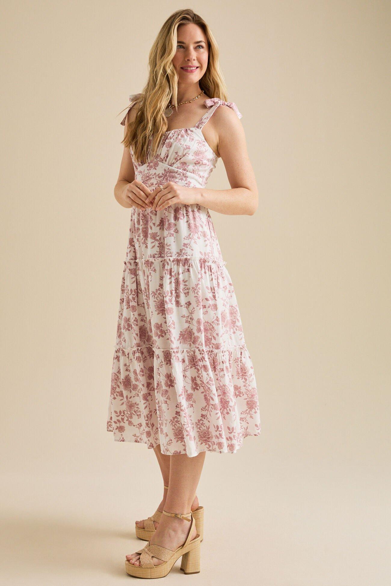 Faith Floral Midi Dress Product Image