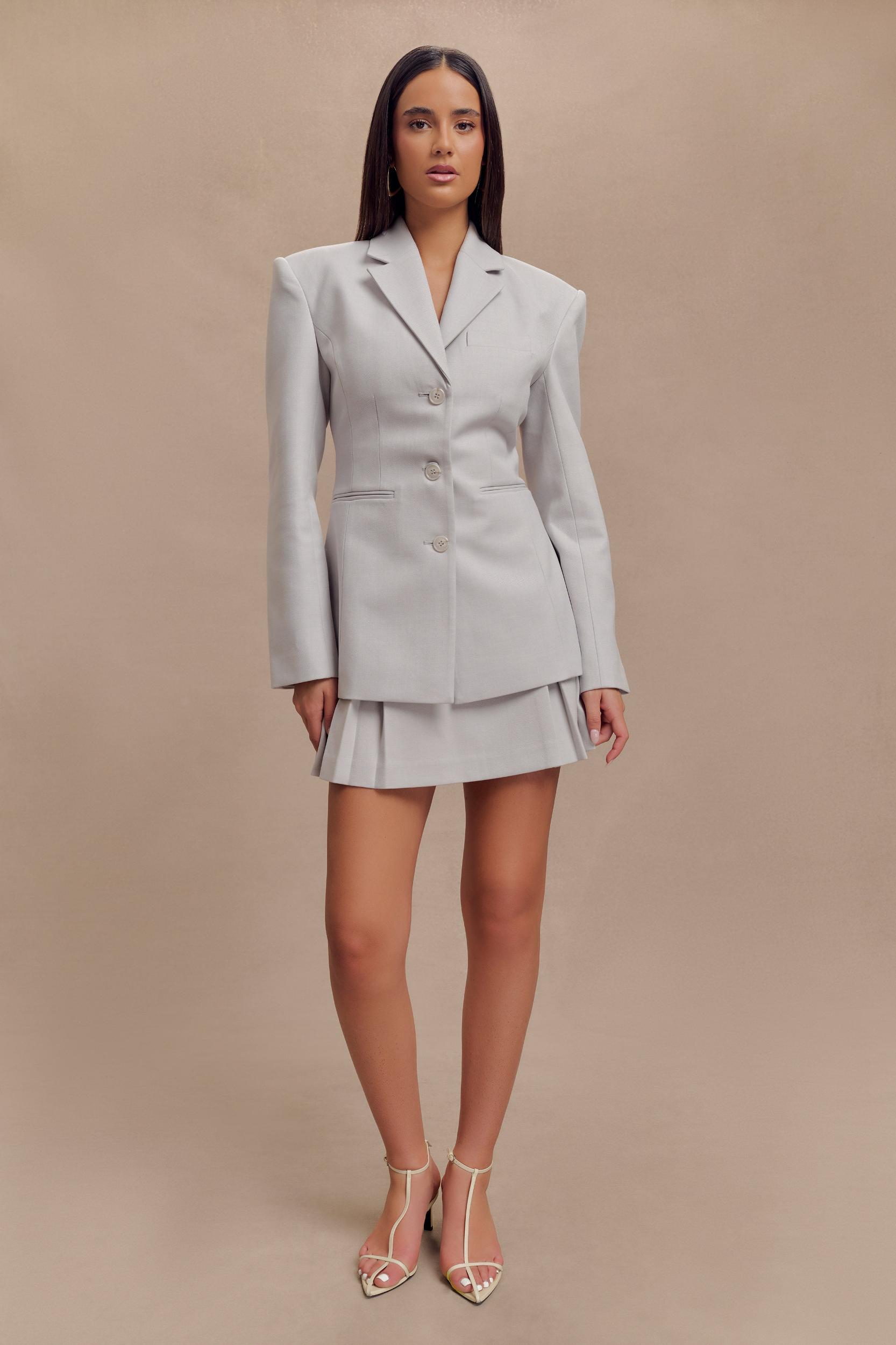 Arya Longline Spaghetti Strap Top - White Product Image