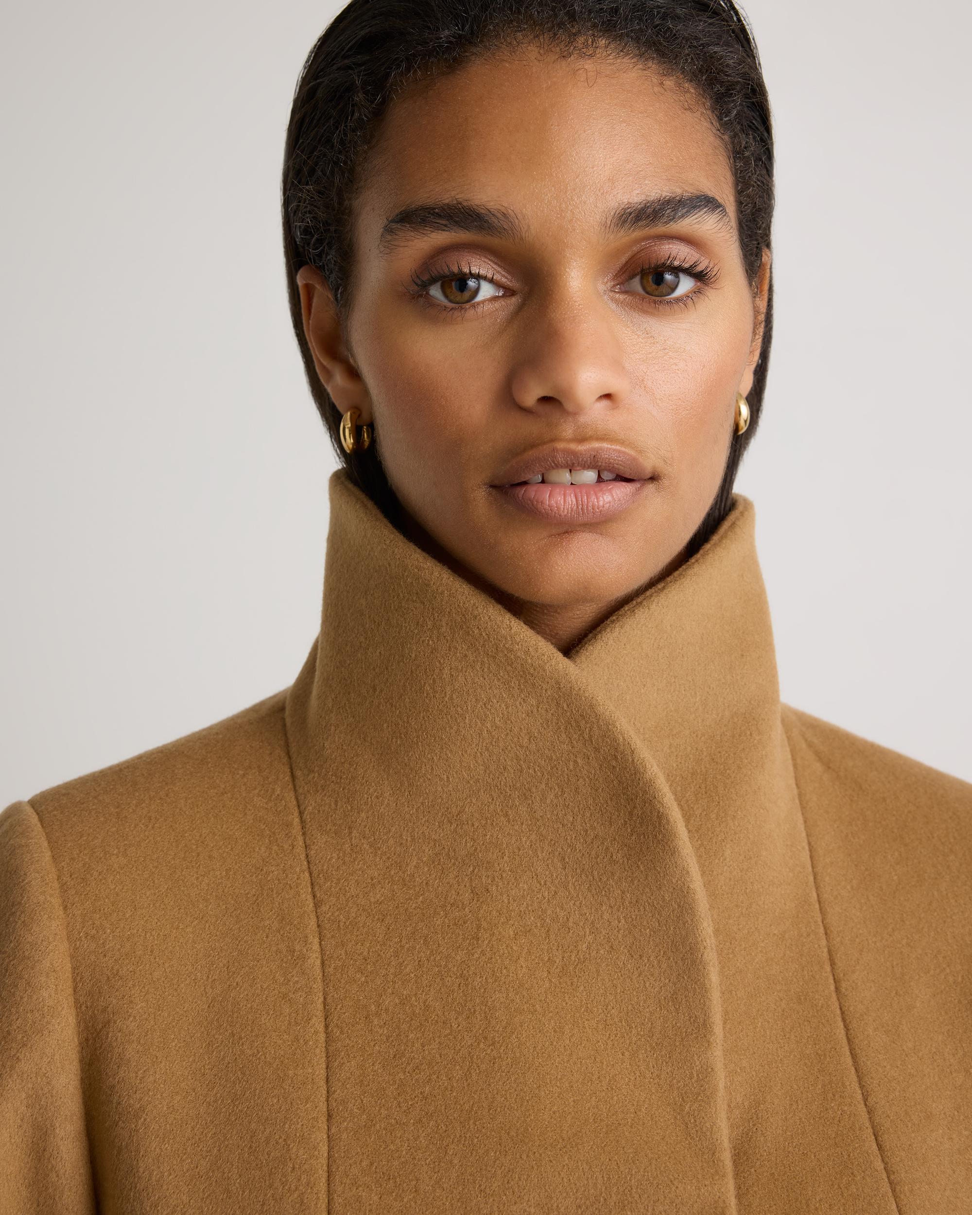 Quince | Women's Italian Wool Cocoon Coat Wool/Nylon Product Image