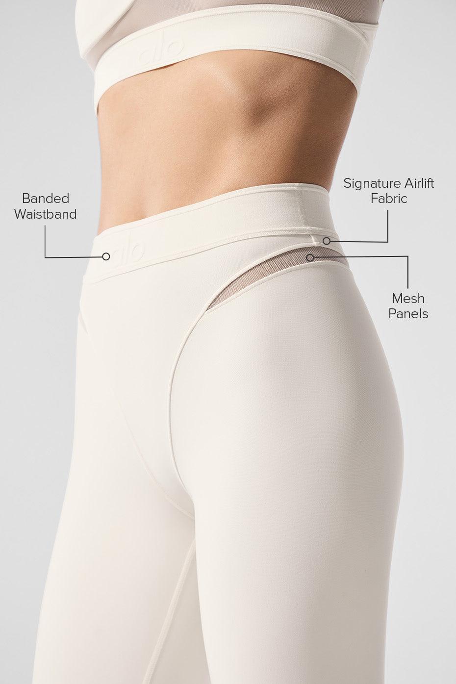 Airlift High-Waist 7/8 Rebel Legging - Ivory Product Image