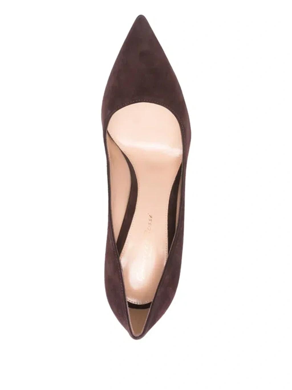 MISSONI Open Knit V-neck Knitted Dress In Brown Product Image