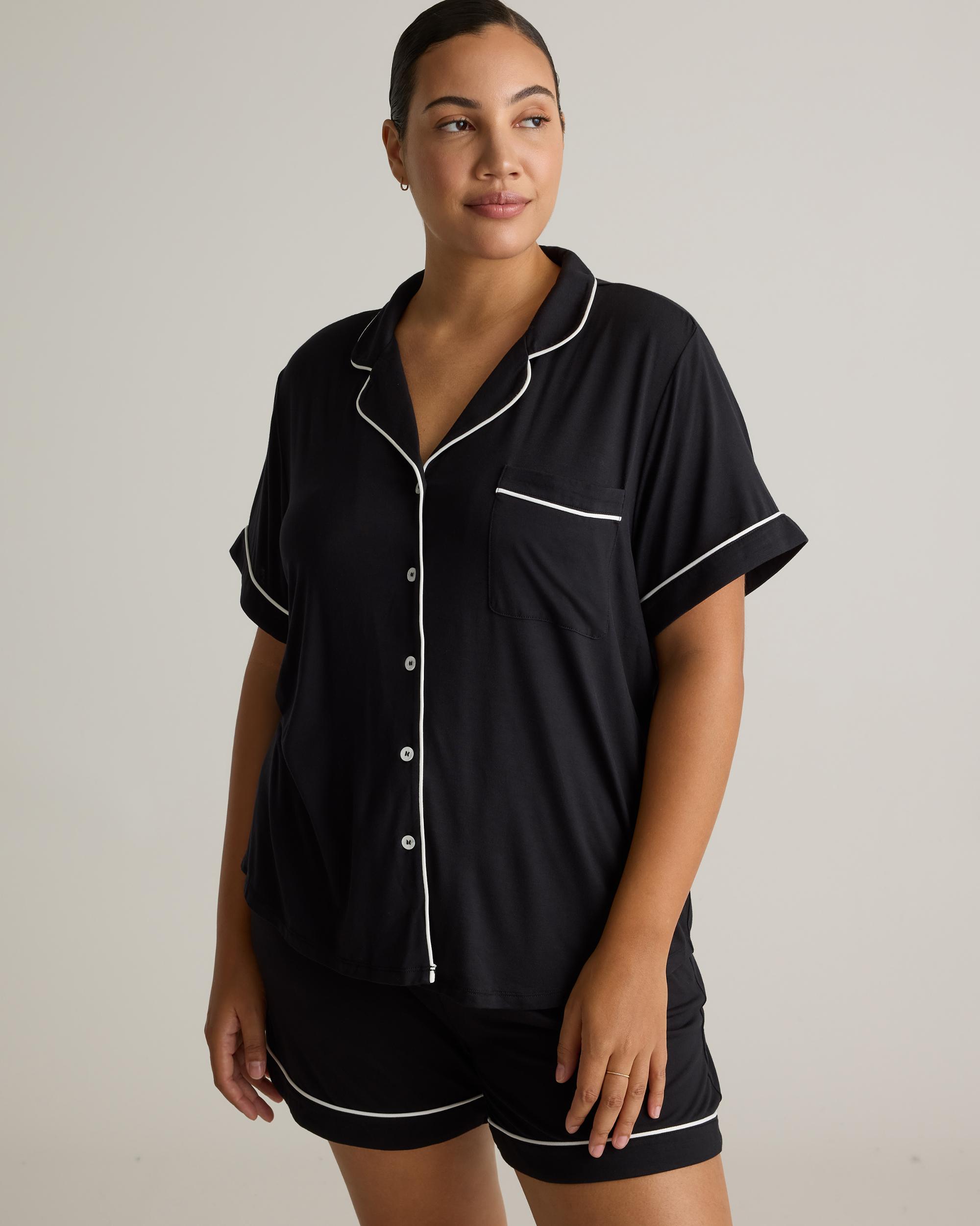 Quince | Women's Bamboo Jersey Short Sleeve Pajama Set Product Image