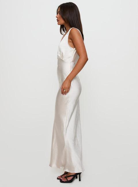 Allegra Maxi Dress Champagne Product Image