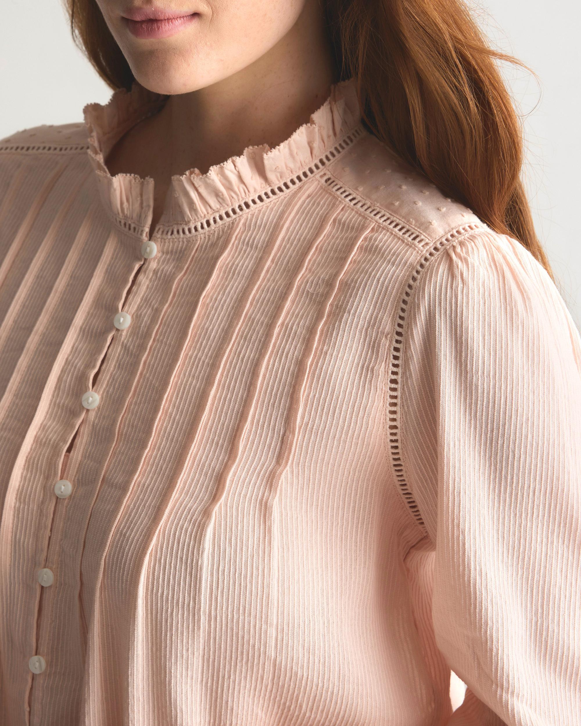 Quince | Women's Organic Textured Cotton Peasant Blouse Organic Cotton Product Image