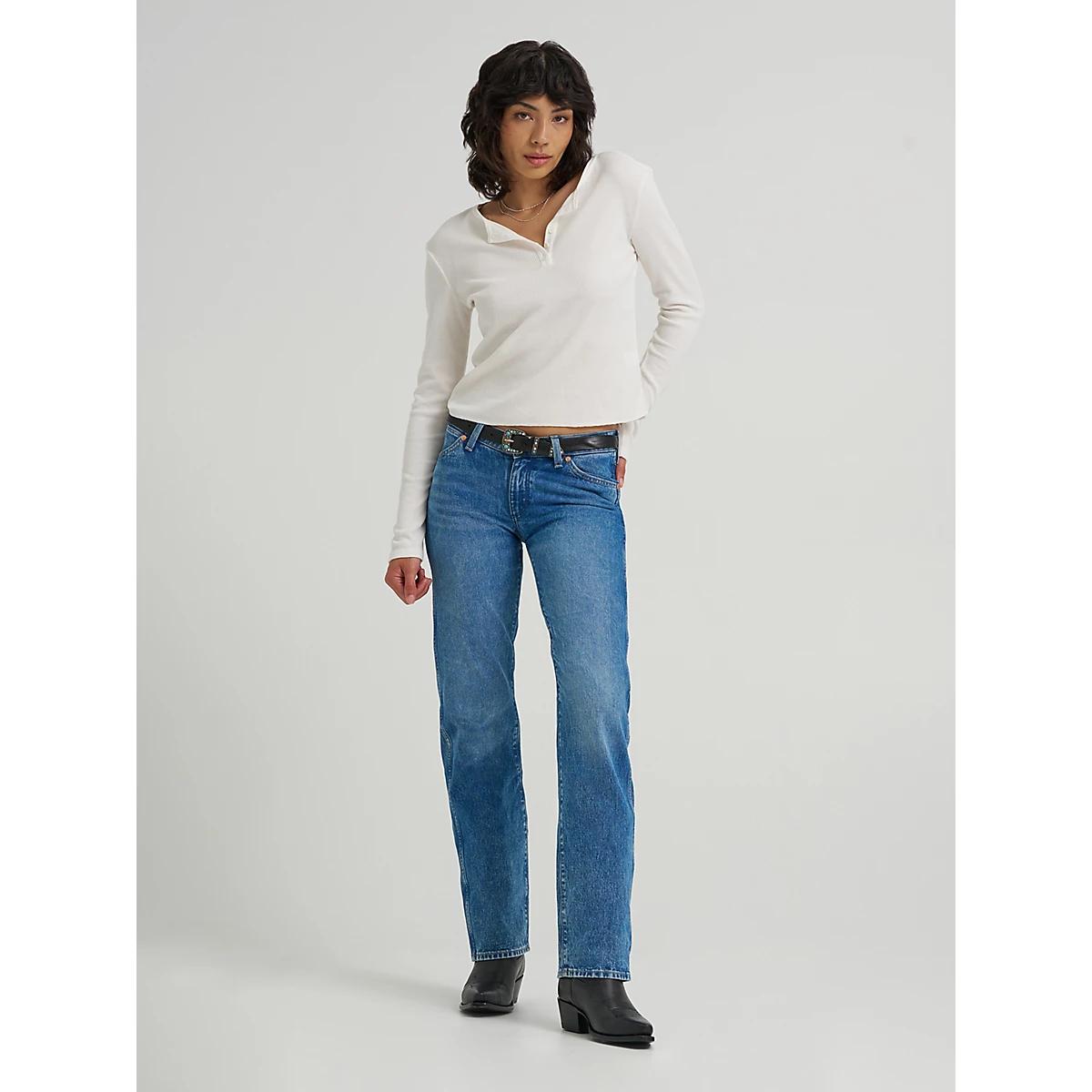 Women's Low Rise Cowboy Jean in Lasso Lagoon Product Image