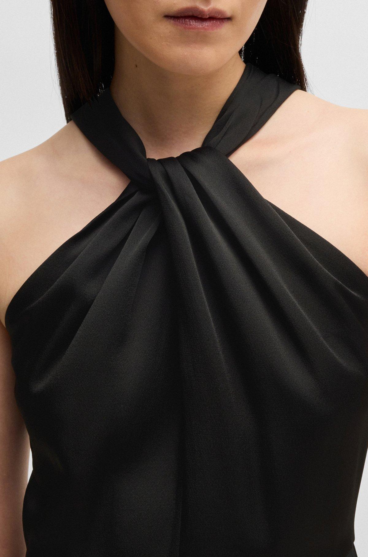 Twist-detail dress in stretch fabric Product Image