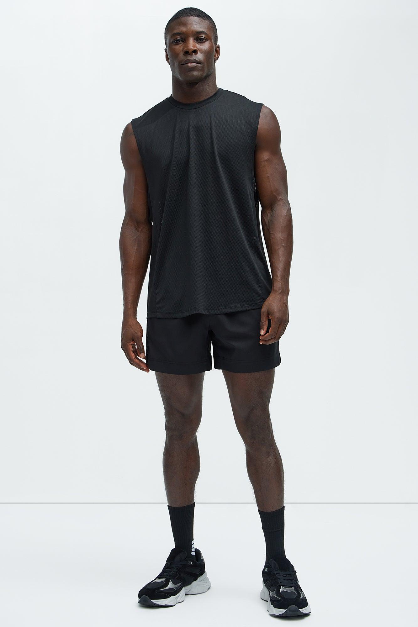 Vital Active Cut Off Tee - Black Product Image
