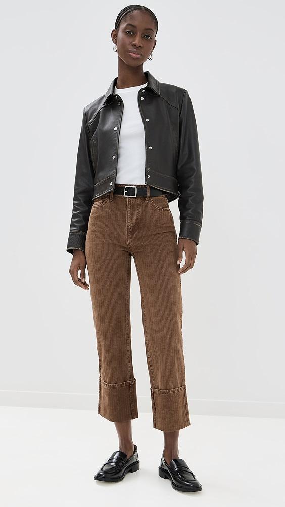 Veronica Beard Jean Dylan High Rise Straight Leg Jeans | Shopbop Product Image