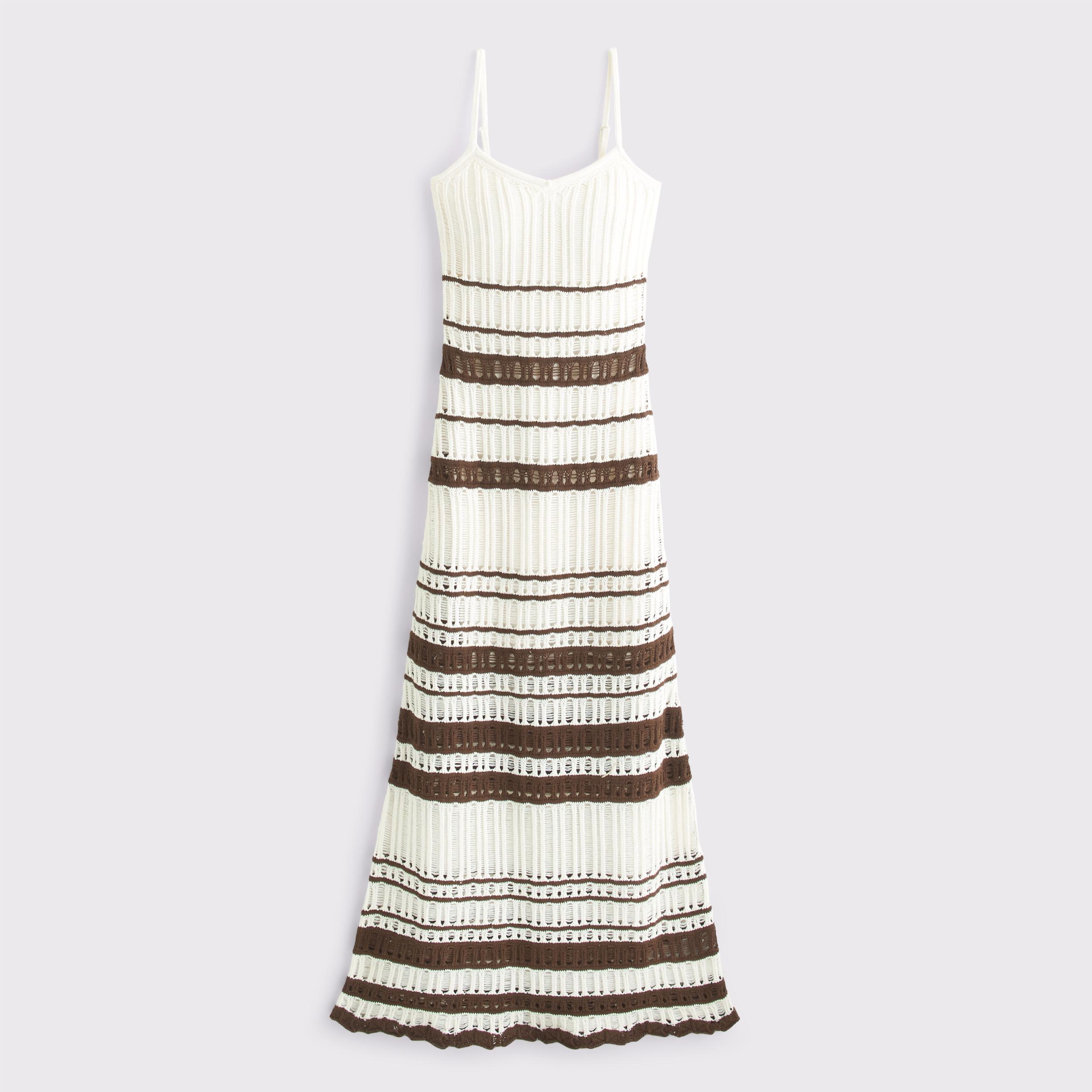 Crochet-Style Maxi Dress Product Image
