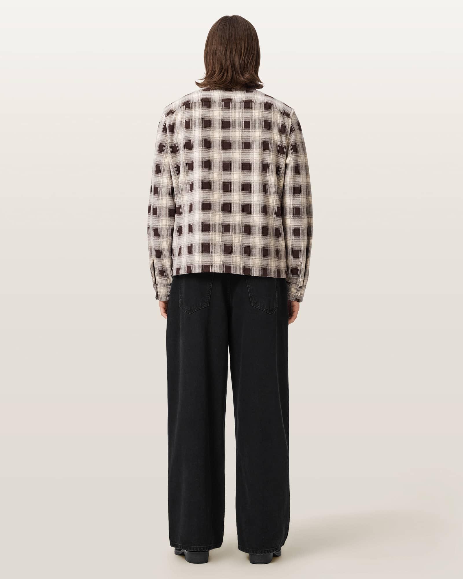 Daze Pleated Wide Leg Jeans Washed Black | ALLSAINTS US Product Image