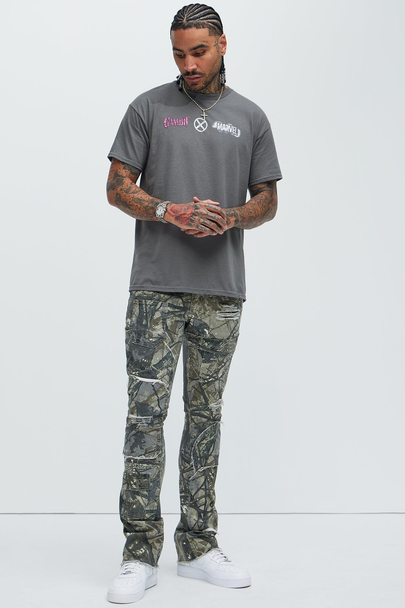 X Men Gambit 97 Short Sleeve Tee - Charcoal Product Image