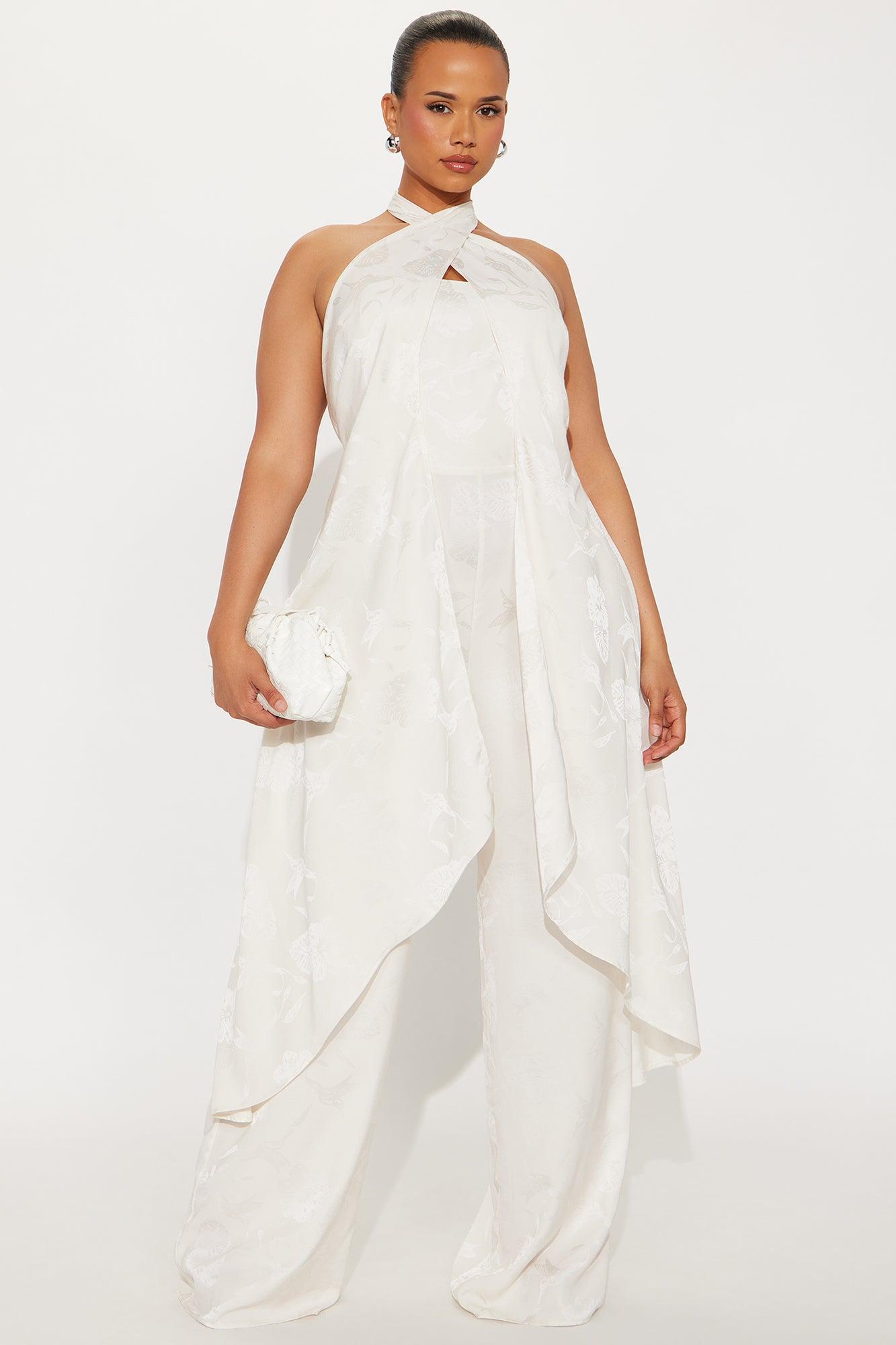 Take Me With You Satin Jumpsuit - Champagne Female Product Image