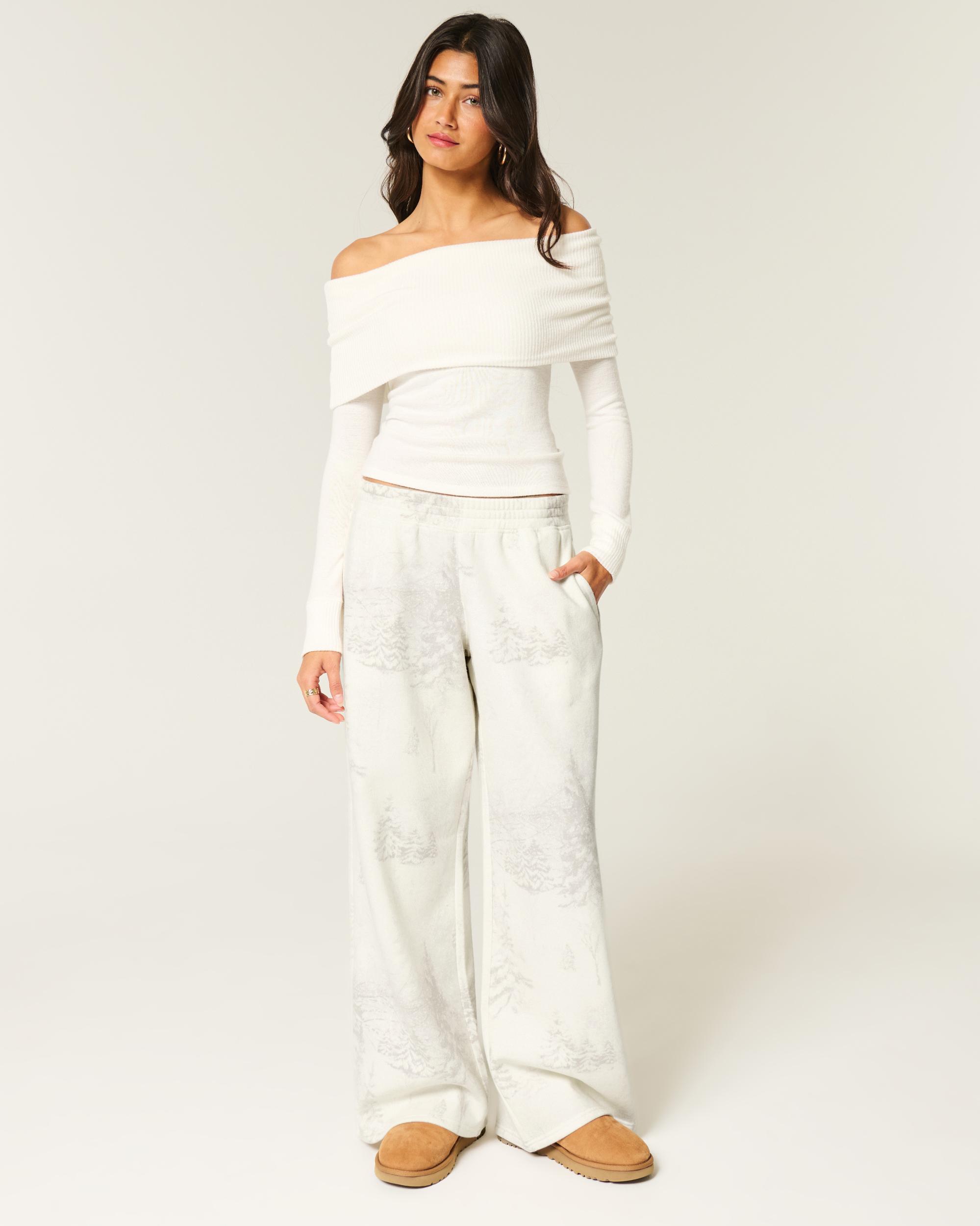 Scenic Print Baggy Sweatpants Product Image