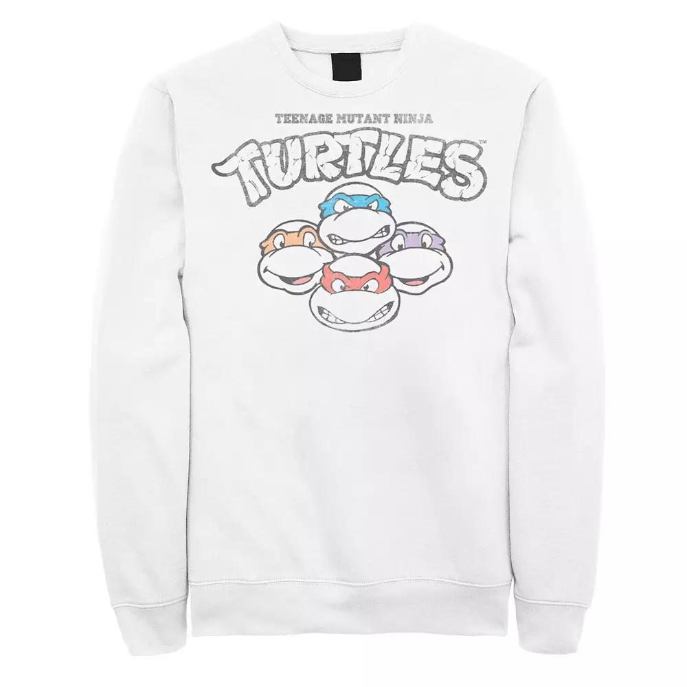 Men's Nickelodeon Teenage Mutant Ninja Turtles Faces Logo Fleece Sweatshirt,  Product Image