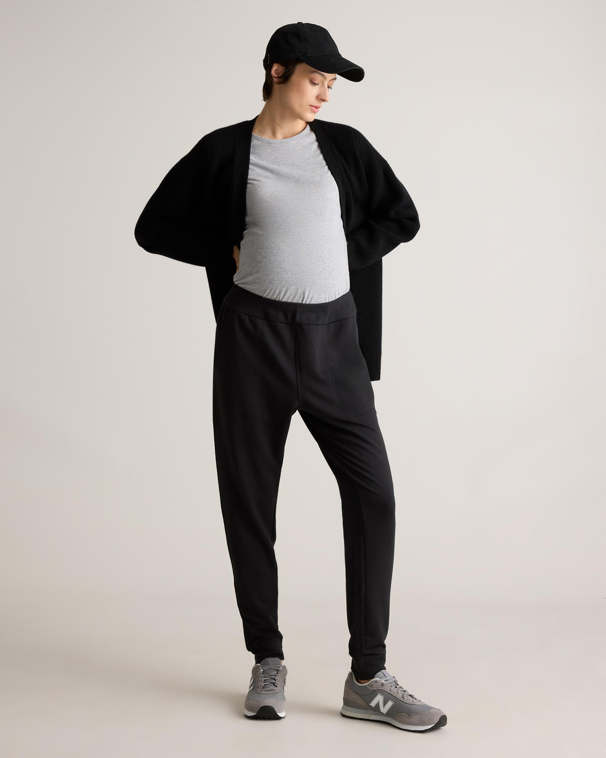 Quince | Women's SuperSoft Fleece Maternity Over Belly Joggers Size XS, Lenzing Modal Product Image