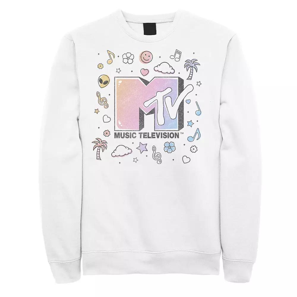 Men's MTV Music Television Doodles Logo Sweatshirt,  Product Image