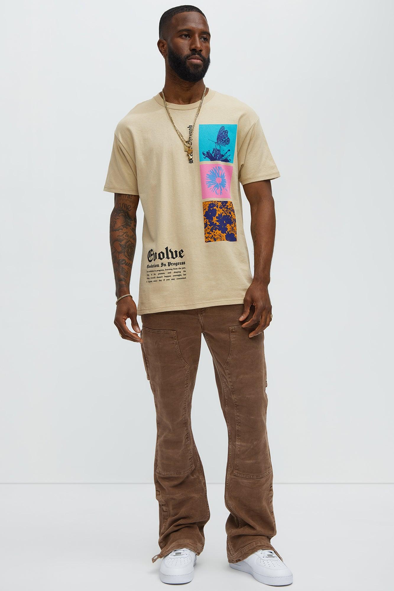 Evolve Daily Never Settle Short Sleeve Tee - Sand Product Image