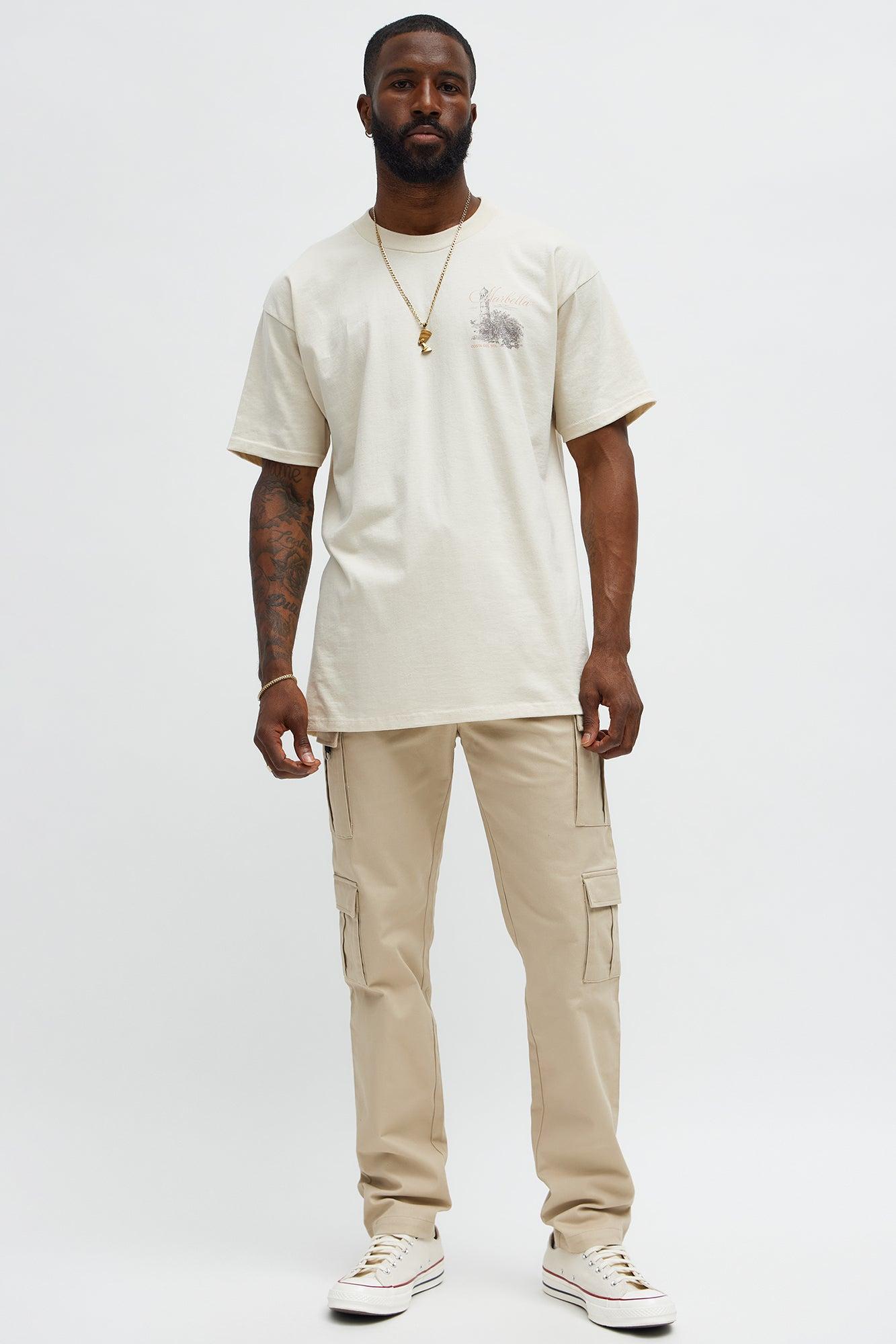 Slim Double It Cargo Pants - Khaki Male Product Image