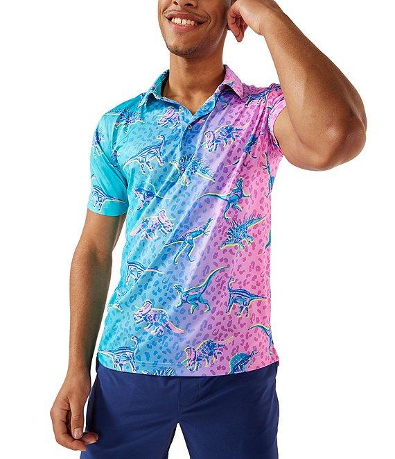 Chubbies Dino Delight Short Sleeve Performance Family Matching Polo Shirt Product Image