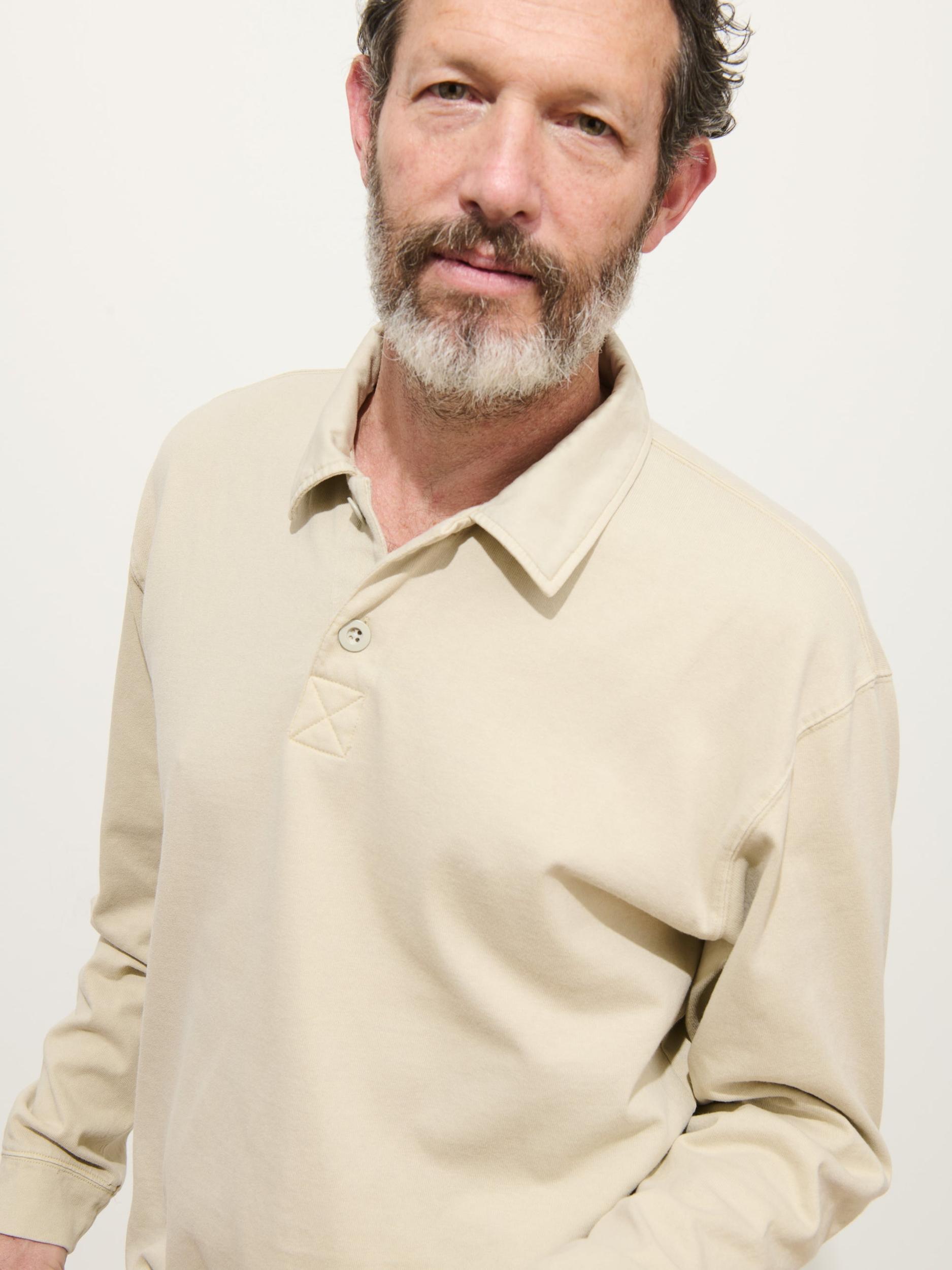 Garment Dyed Rugby Shirt In Cotton Jersey Product Image