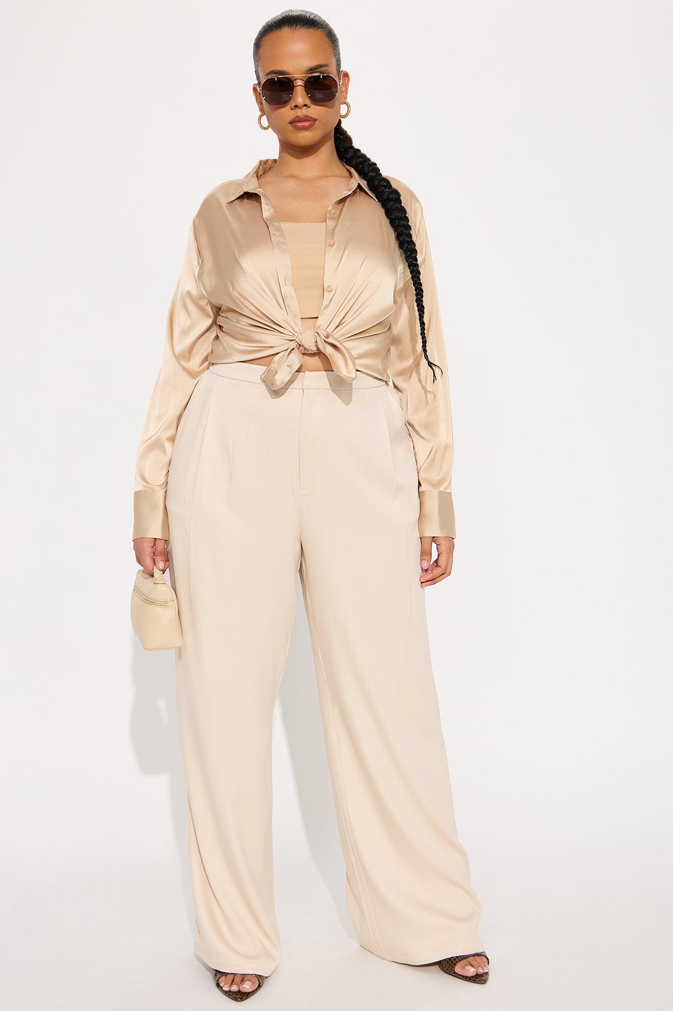 Don't Make Me Wait Trouser - Tan Product Image